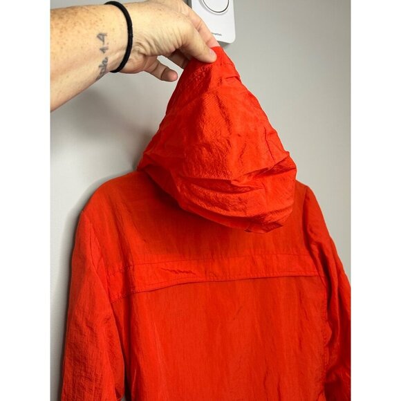 New York & Company Women's Cinch Waist Zip Front Hooded Trench Coat Rain Coat Sm - Picture 6 of 12